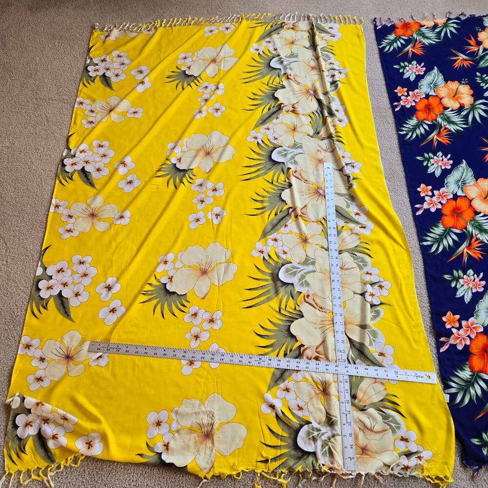 2 pack of vibrant summer scarves/sarongs/shawls - Picture 3 of 5